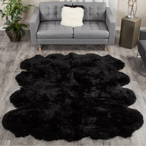 EXTRA LARGE FAUX SHEEPSKIN FUR RUG - KnitFirst