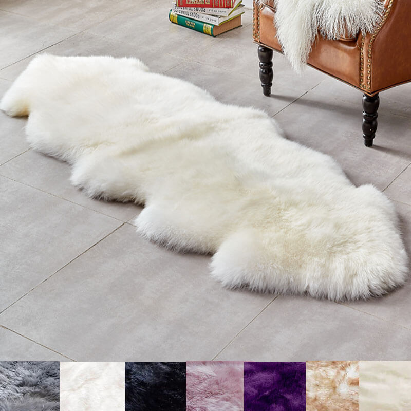 Large Fur Rug EXTRA LARGE FAUX SHEEPSKIN FUR RUG – KnitFirst