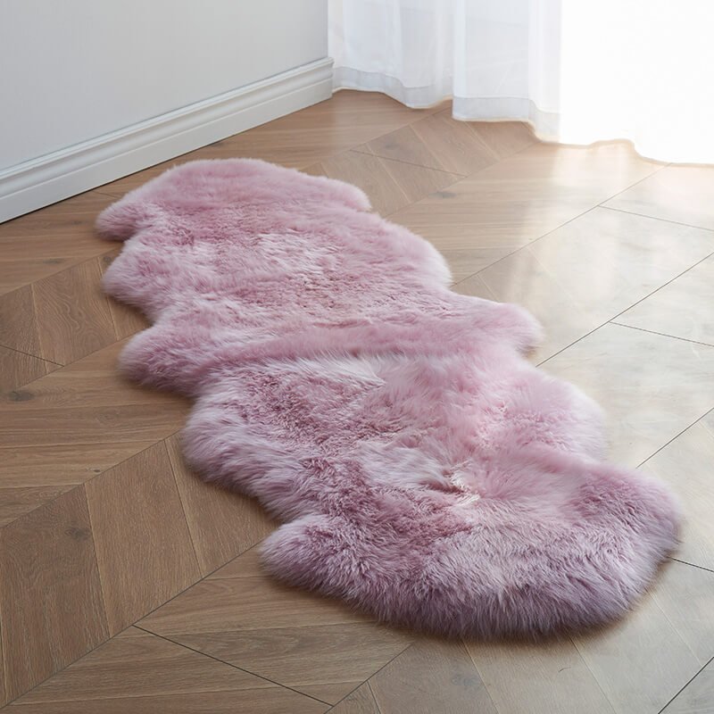EXTRA LARGE FAUX SHEEPSKIN FUR RUG - KnitFirst