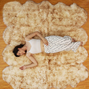 EXTRA LARGE FAUX SHEEPSKIN FUR RUG - KnitFirst