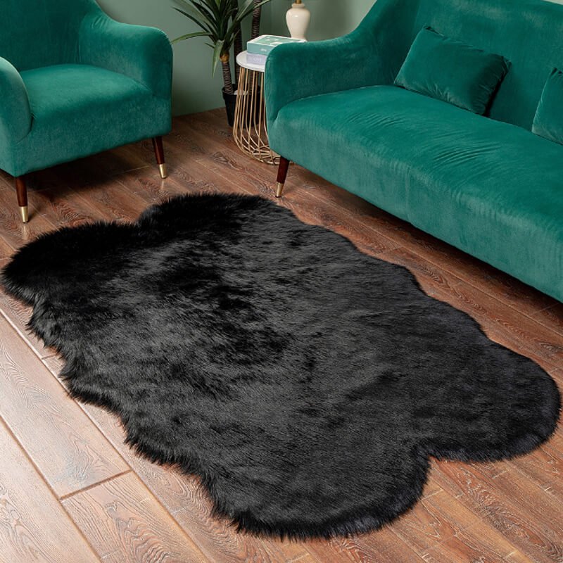 Large Fur Rug EXTRA LARGE FAUX SHEEPSKIN FUR RUG – KnitFirst