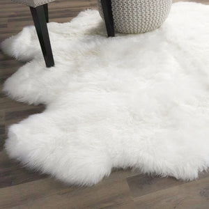 EXTRA LARGE FAUX SHEEPSKIN FUR RUG - KnitFirst