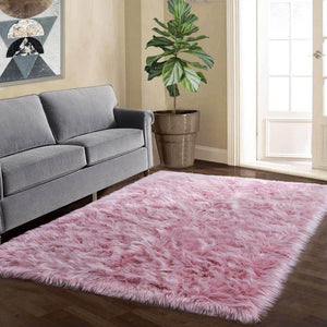 EXTRA LARGE FAUX SHEEPSKIN FUR RUG - KnitFirst
