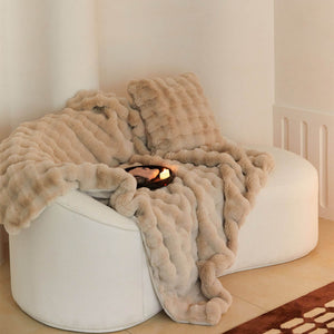 Faux Fur Blanket - Extra Soft Blanket - Machine Washable - KnitFirst