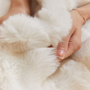 Faux Fur Blanket - Extra Soft Blanket - Machine Washable - KnitFirst