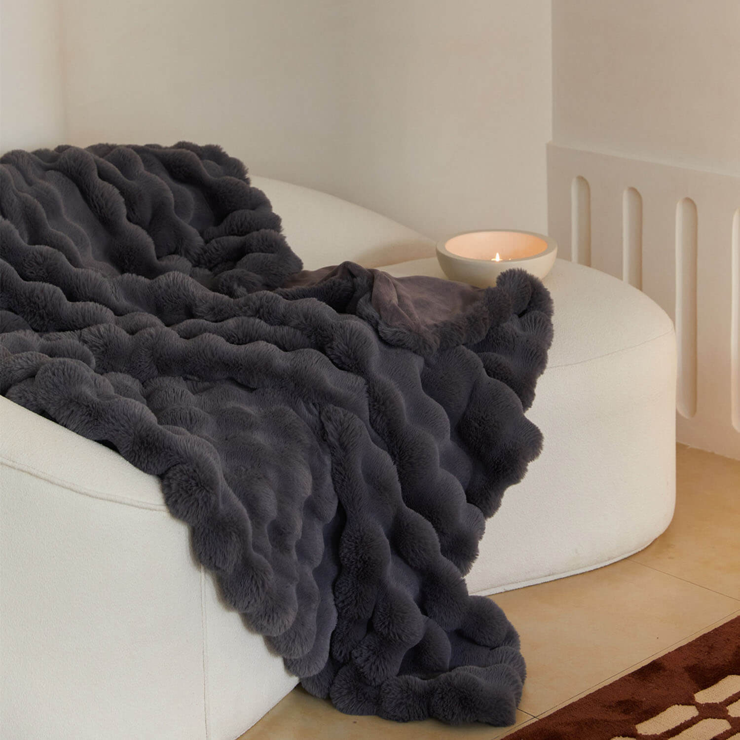 Faux Fur Blanket - Extra Soft Blanket - Machine Washable - KnitFirst