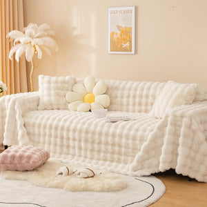Faux Fur Sofa Covers, Throws Blankets Sofa Slipcovers for Pets - KnitFirst