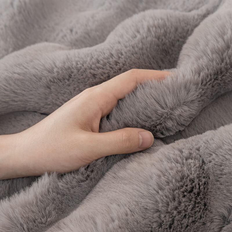 Faux Fur Sofa Covers, Throws Blankets Sofa Slipcovers for Pets - KnitFirst