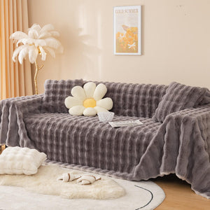 Faux Fur Sofa Covers, Throws Blankets Sofa Slipcovers for Pets - KnitFirst