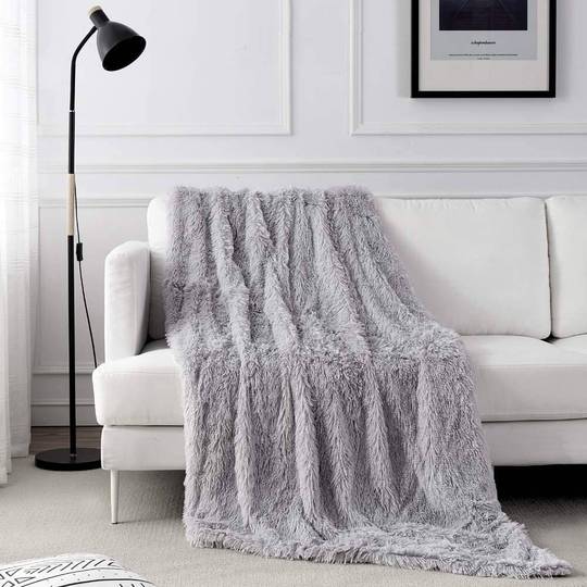 Faux fur throw cover | duvet cover bedding set | Faux fur throw blanket - KnitFirst