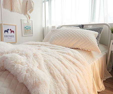 Faux fur throw cover | duvet cover bedding set | Faux fur throw blanket - KnitFirst