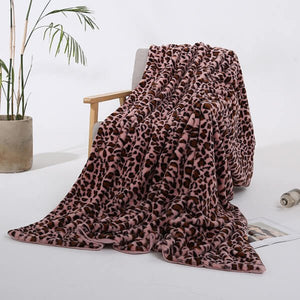 Fleece Faux Fur Throw Blanket, Lap Fleece Blankets - KnitFirst