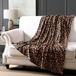 Fleece Faux Fur Throw Blanket, Lap Fleece Blankets - KnitFirst