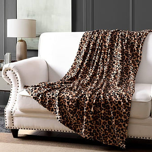 Fleece Faux Fur Throw Blanket, Lap Fleece Blankets - KnitFirst