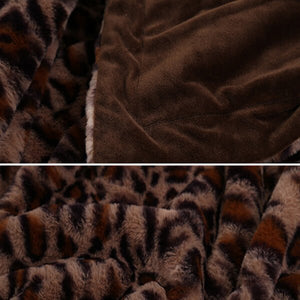 Fleece Faux Fur Throw Blanket, Lap Fleece Blankets - KnitFirst