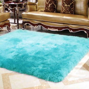 Fluffy Rugs , Faux Fur Sheepskin Area Rug - KnitFirst