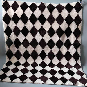 Geometric Rugs | Faux Sheepskin Rug - KnitFirst