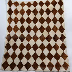 Geometric Rugs | Faux Sheepskin Rug - KnitFirst