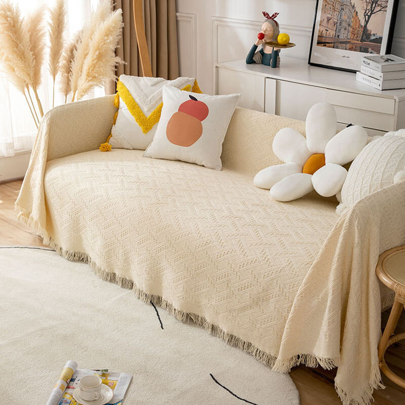 Geometrical Sofa Cover,Sofa Slipcovers for Pets - KnitFirst