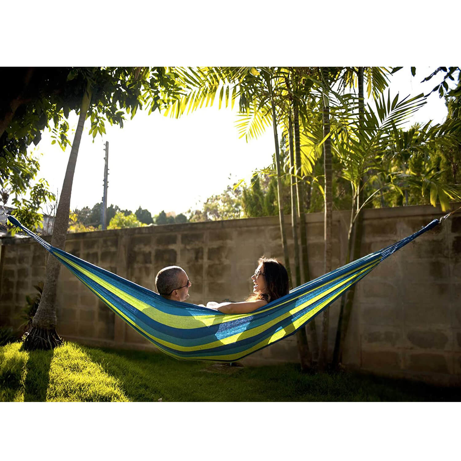 Hammock Brazilian Double Hammock - Two Person Bed for Backyard, Porch, Outdoor and Indoor Use - KnitFirst