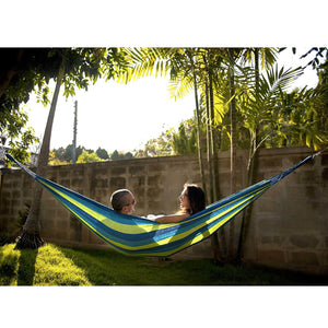Hammock Brazilian Double Hammock - Two Person Bed for Backyard, Porch, Outdoor and Indoor Use - KnitFirst