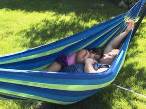 Hammock Brazilian Double Hammock - Two Person Bed for Backyard, Porch, Outdoor and Indoor Use - KnitFirst