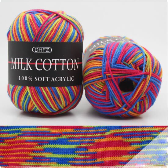 Ice CreamClassic Wool Roving Yarn, 1.5 oz 1 Ball - KnitFirst