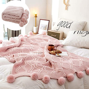 Iceland Wool Knitted Throw Blanket, Super Soft Couch/Sofa/Bed Cover (51.18"×59.05") - KnitFirst