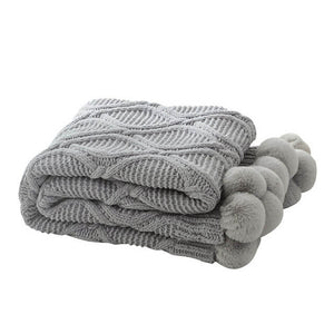 Iceland Wool Knitted Throw Blanket, Super Soft Couch/Sofa/Bed Cover (51.18"×59.05") - KnitFirst