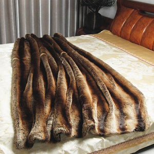 Luxury Faux Fur Throw Blanket - KnitFirst