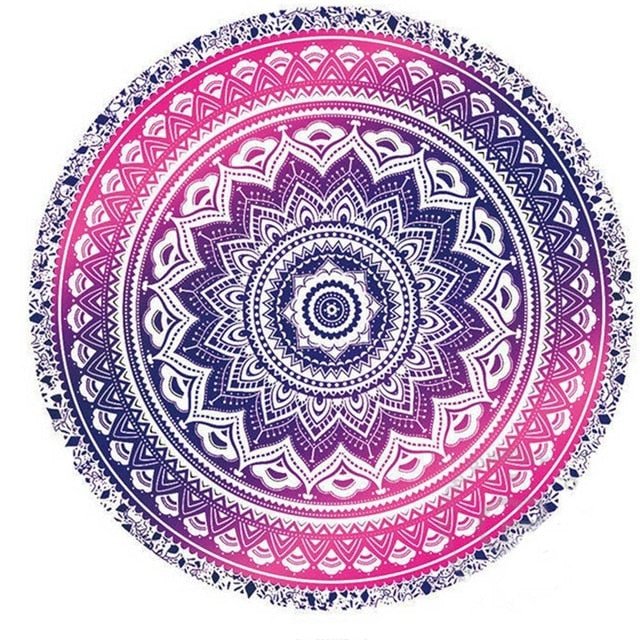 Mandala Round Tapestry Summer Beach Picnic Throw Rug Blanket Bohemia Mats - KnitFirst