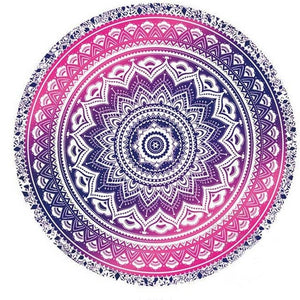 Mandala Round Tapestry Summer Beach Picnic Throw Rug Blanket Bohemia Mats - KnitFirst