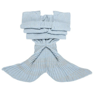 Mermaid Tail Sofa Blanket Super Soft Warm Hand Crocheted Knitting Blankets - KnitFirst