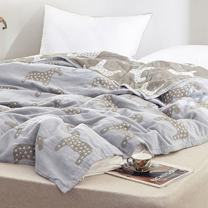 Organic Cotton Throw Blanket - KnitFirst