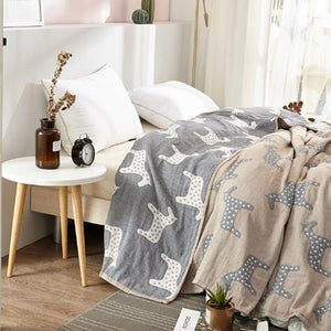 Organic Cotton Throw Blanket - KnitFirst
