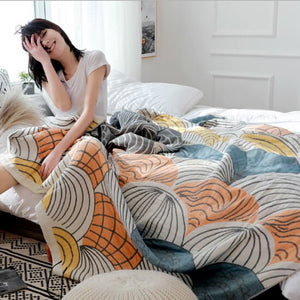 Organic Cotton Throw Blanket - KnitFirst