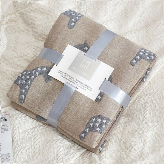 Organic Cotton Throw Blanket - KnitFirst