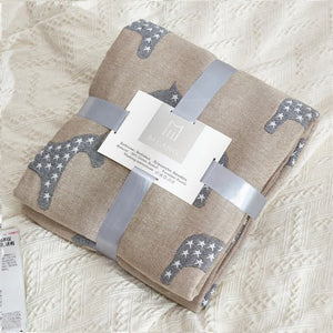 Organic Cotton Throw Blanket - KnitFirst