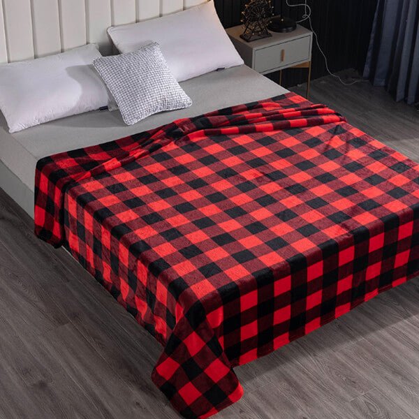 Plaid Throw Blanket - KnitFirst