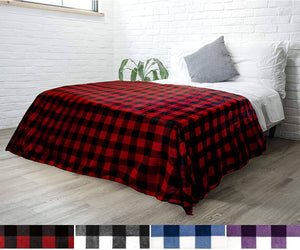 Plaid Throw Blanket - KnitFirst
