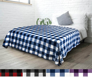 Plaid Throw Blanket - KnitFirst