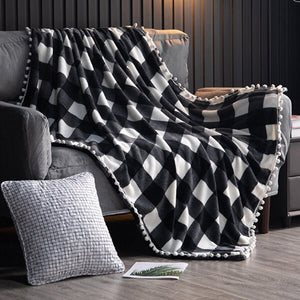 Plaid Throw Blanket - KnitFirst