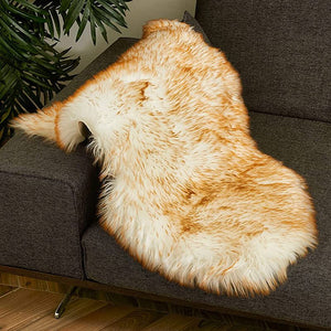 Premium Faux Sheepskin Area Rug - KnitFirst