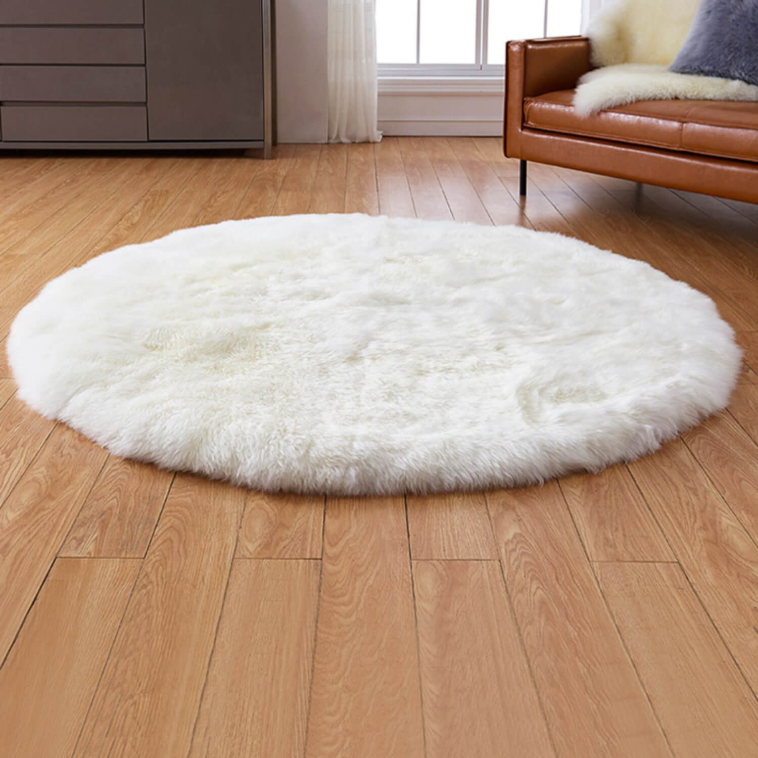 Premium Faux Sheepskin Area Rug - KnitFirst