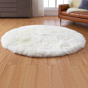 Premium Faux Sheepskin Area Rug - KnitFirst
