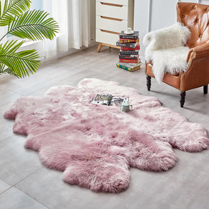 Premium Faux Sheepskin Area Rug - KnitFirst