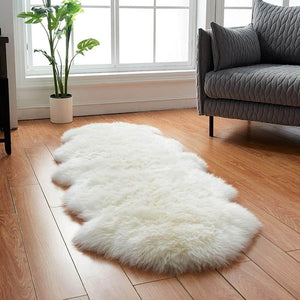 Premium Faux Sheepskin Area Rug - KnitFirst