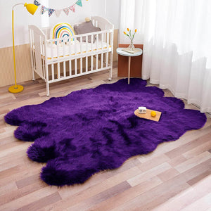 Premium Faux Sheepskin Area Rug - KnitFirst