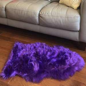 Premium Faux Sheepskin Area Rug - KnitFirst