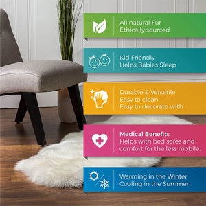 Premium Faux Sheepskin Runner Rug - KnitFirst